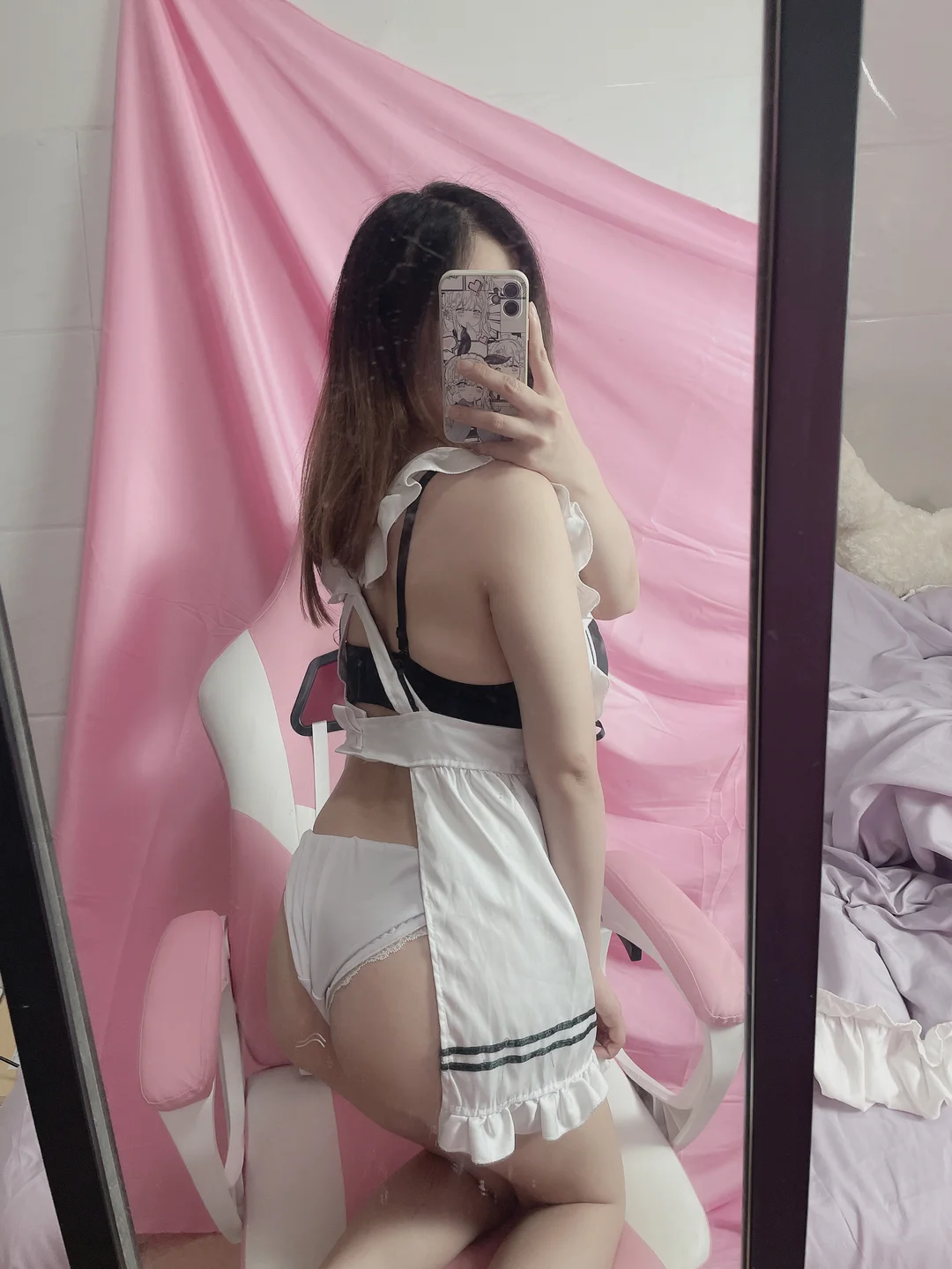 末夜787 - 女仆自拍 [24P,3V-233MB] tg@simisebaisi 【丝足阁】012.webp